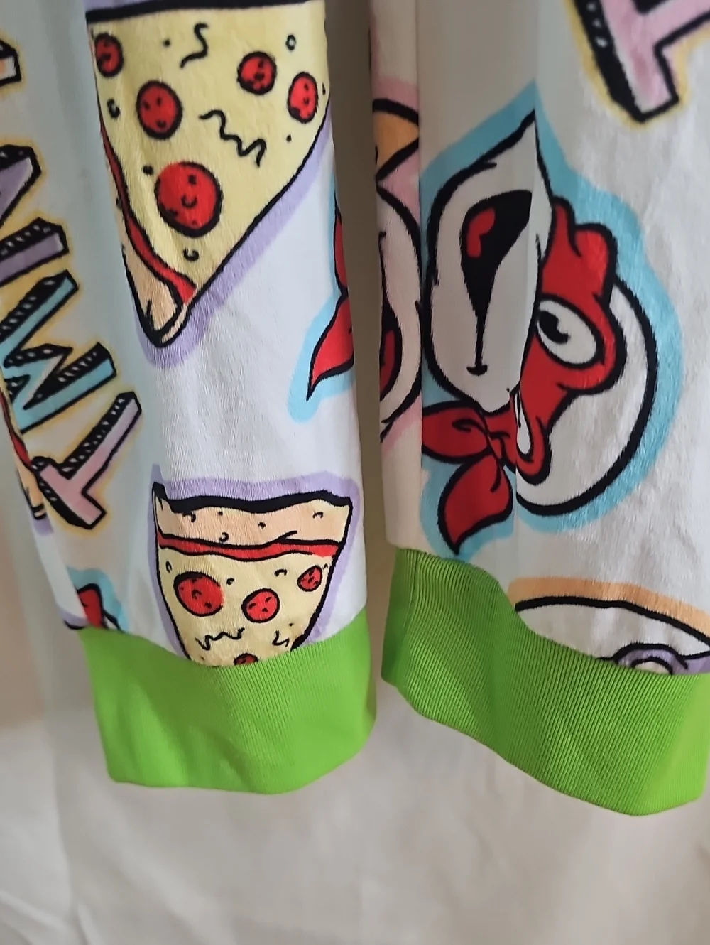 Vintage Adult Teenage Mutant Ninja Turtles White & Green Adult One-Piece Costome
